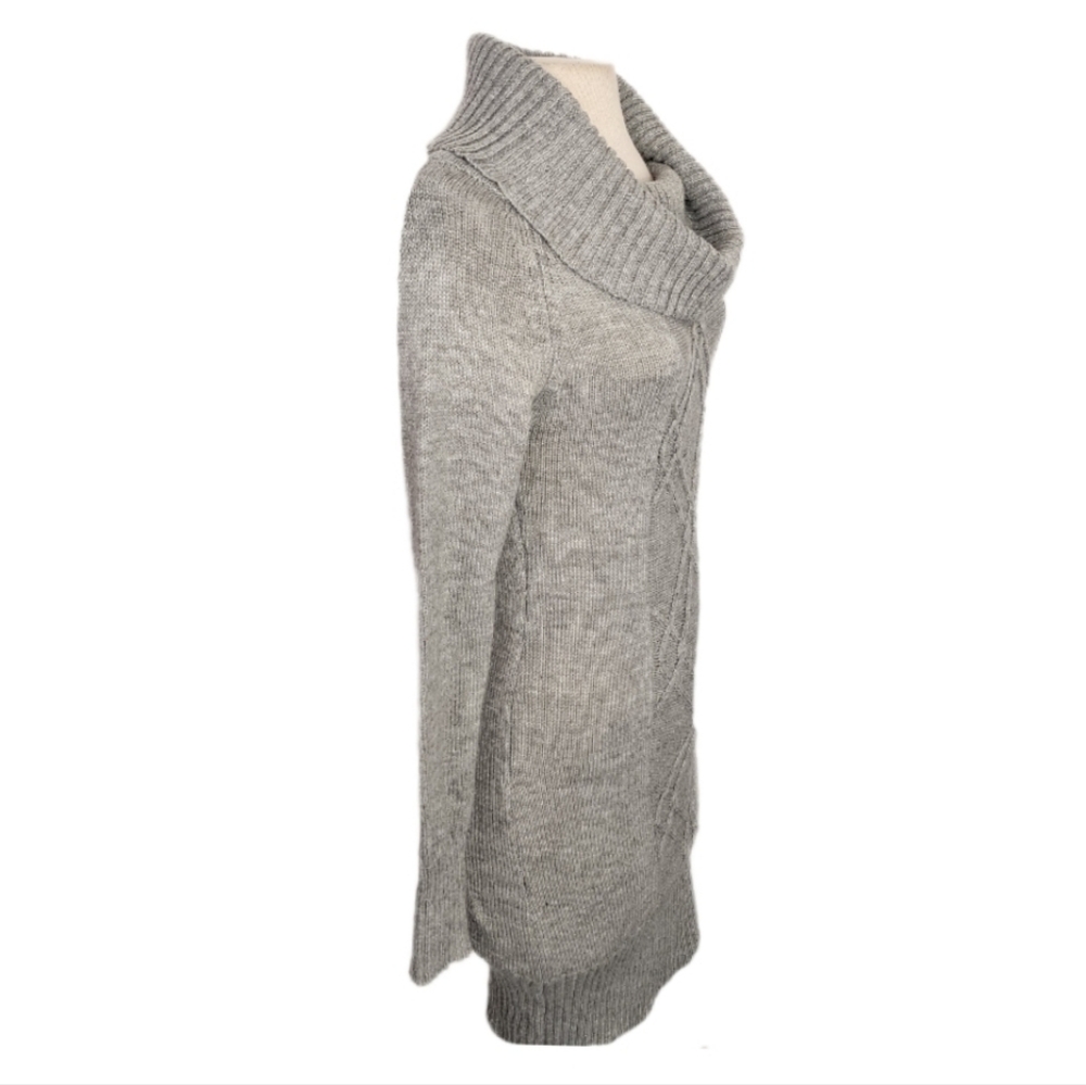 RUE 21 Dress Cable Detail Knit Sweater Gray M - Picture 8 of 15